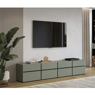 Moderný TV stolík Cross 225 cm - pine green / čierna Moderný TV stolík Cross 225 cm - pine green / čierna