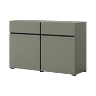 Kombinovaná komoda Cross 119 cm - pine green / čierna 03