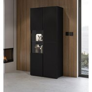 Moderná čierna vitrína Cross