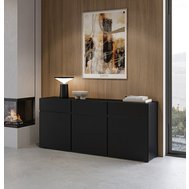 Moderná komoda Cross 180 cm – čierna elegancia