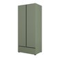 Dvojdverová šatníková skriňa Cross - pine green / čierna 02
