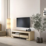 TV stolík Cuba II - dub elegant / čierna