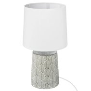 Designová stolní lampa Cyrel - bílá / šedá 01