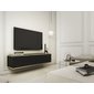 TV stolík Oro 135 cm - čierna / zlatá