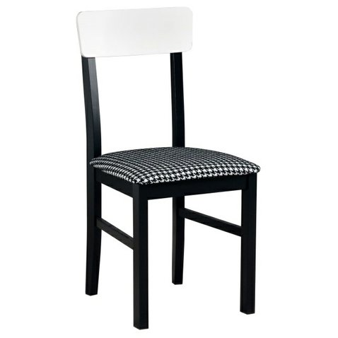 Štýlová jedálenská stolička Leo 1 - čierna/biela