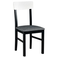 Štýlová jedálenská stolička Leo 1 - čierna/biela