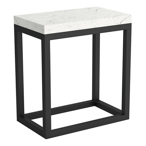 VÝPREDAJ - Štýlová nástenná polica Duro 5 - svetlý mramor 02