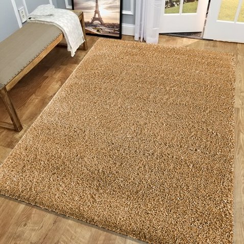 Obdĺžnikový koberec Santo žltá - 160 x 230 cm - 01
