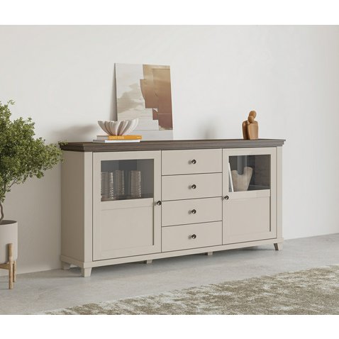 Komoda Evora 1 béžová / dub dunin 01