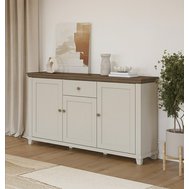 Elegantná komoda Evora 2 – béžový odtieň a dekor dubového dreva dunin 01