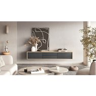 Televízny stolík Frida 2 - olejovaný dub / antracit 01