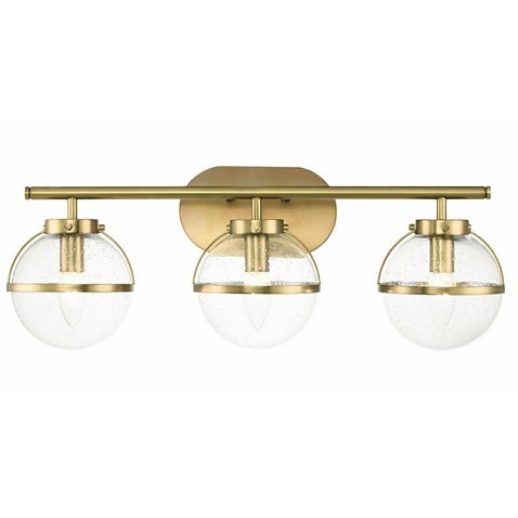 Štýlové kúpeľňové svietidlo Hollis 3 - mosadz 01