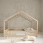 Priestranná domčeková posteľ Housebed Duo 140 x 200 – prírodná 02