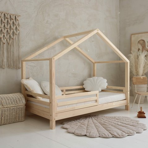 Domčeková postel Housebed Fello - 80 x 160 cm / prírodná 01