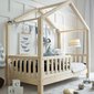 Štýlová domčeková posteľ Housebed 90 x 190 cm - prírodná borovica - 02