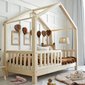 Detská posteľ Housebed so zábranou 80 x 160 cm - prírodná borovica - 03
