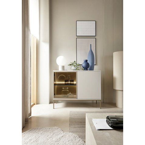 Menšia komoda s osvetlením Sento - kašmír 05