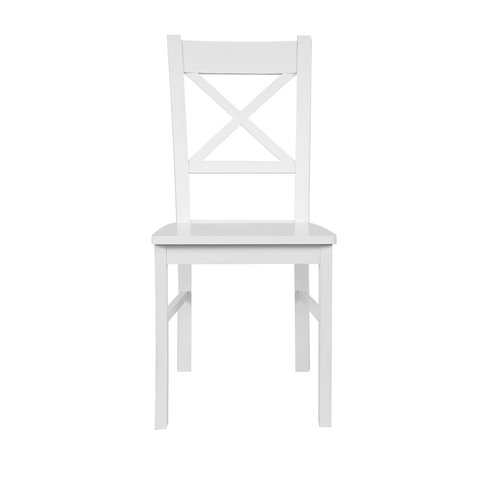 Drevená jedálenská stolička KD 22 - biela 01