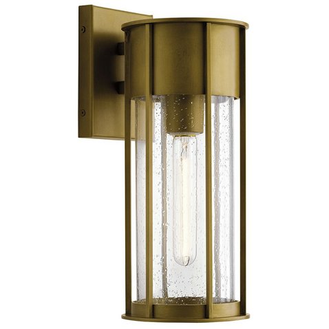 Vonkajšia nástenná lucerna Camillo – prírodné mosadzné prevedenie 01