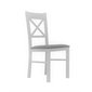 Jedálenská stolička KT 22 s čalúneným sedákom - biela / Inari 91 - 02
