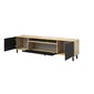 Dizajnový TV stolík Agnes 3 - dub artisan / čierna - 03