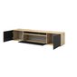 Dizajnový TV stolík Agnes 1 - dub artisan / čierna - 02