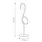 Stolná LED lampa Flamingo black – moderné dekoratívne osvetlenie 08