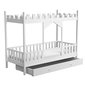 Masívna detská posteľ Dragon 3 s úložným priestorom - 90 x 190 cm - biela 03