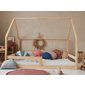 Priestranná domčeková posteľ Barierra 140 x 200 cm - prírodná borovica - 03
