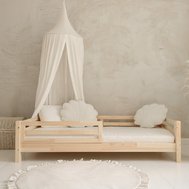 Detská masívna posteľ Basic Fello - 80 x 160 cm / prírodná