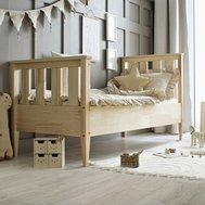 Masívna detská posteľ Boho 1 - 90 x 200 cm / prírodná borovica