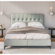 Čalúnená posteľ Line s úložným priestorom - 140 x 200 cm