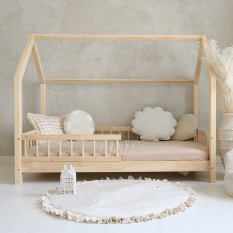Detská posteľ domček Bello - 90 x 200 / prírodná 01