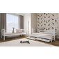 Poschodová posteľ z masívu borovice Luk 90 x 200 cm - biela - 01