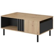 Konferenčný stolík so zásuvkou Madis - dub artisan/antracit - 01