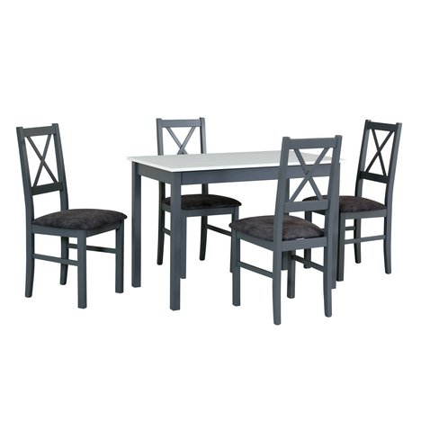 Moderný jedálenský set Max 2 z bukového dreva – 4 stoličky a stôl 01