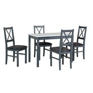 Moderný jedálenský set Max 2 z bukového dreva – 4 stoličky a stôl 01