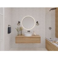 Okrúhle kúpeľňové zrkadlo Divissi A s led osvetlením - 60 cm