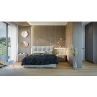 Priestranná čalúnená posteľ Miracle - 200 x 200 cm