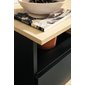 Malý televízny stolík Madison - dub piškótový / čierna - 10