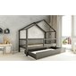 Masívna posteľ Musa bis s úložným priestorom - 80 x 160 / grafit 04