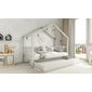 Masívna posteľ Musa bis s úložným priestorom - 80 x 160 / svetlo šedá 03