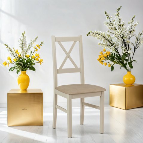 Štýlová jedálenská stolička Nilo 10 - kašmír / 21A