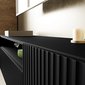 Závesný TV stolík NOE 200 cm - čierny matný 03