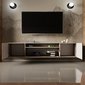 Frézovaný TV stolík závesný NOE 200 cm - dub artisan/dub catania 02