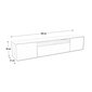 Moderný závesný TV stolík NOE 200 cm - dub artisan/biely matný 04