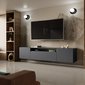 Moderný TV stolík frézovaný NOE 200 cm - grafit 03