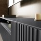 Moderný TV stolík frézovaný NOE 200 cm - grafit 04