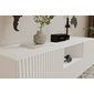 TV stolík s frézovaním NOE 140 cm - biely mat 03