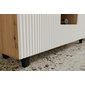 Televízny stolík frézovaný NOE 140 cm - dub artisan /biely mat 05
